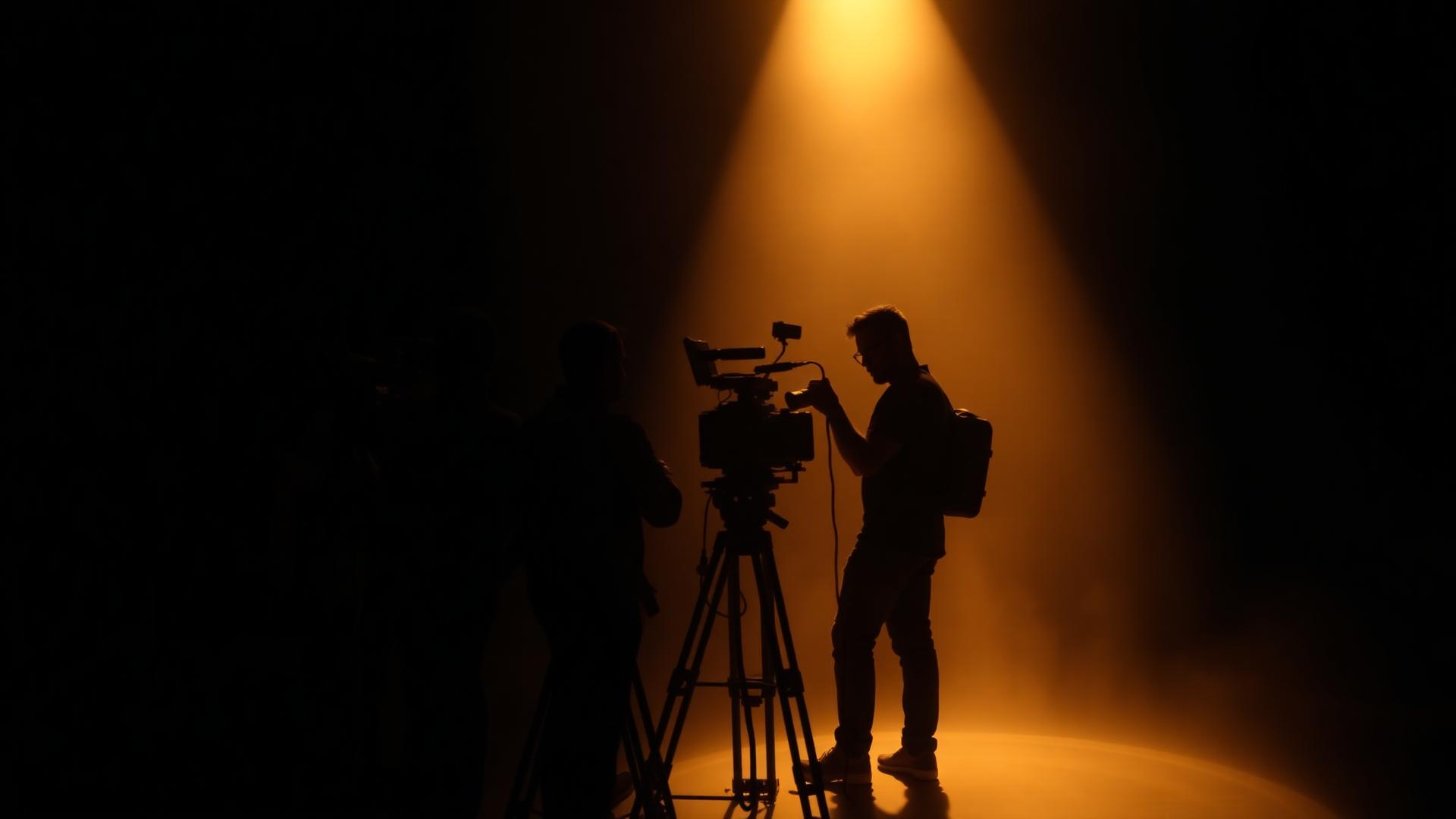 Cinematic lighting on a Sajora Visuals set